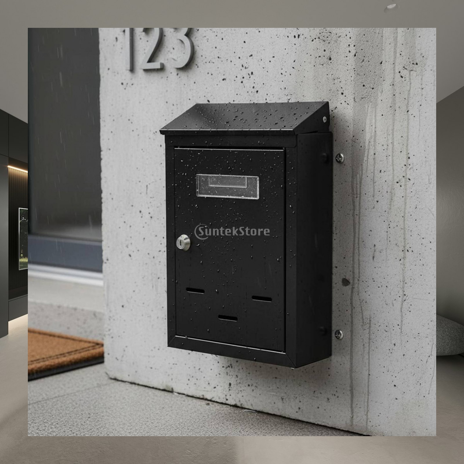 Home Security Letters - Outdoor Wall Mounted Mailbox with Key