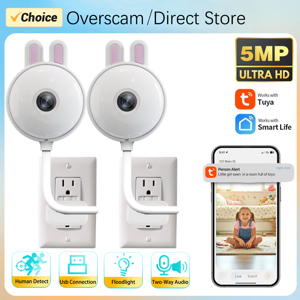 Home Security Flood Lights - Mini Tuya Indoor USB Light Bulb