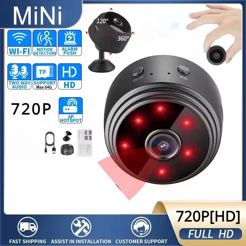 Home Security Blink - Wireless WiFi Camera A9 Mini Video