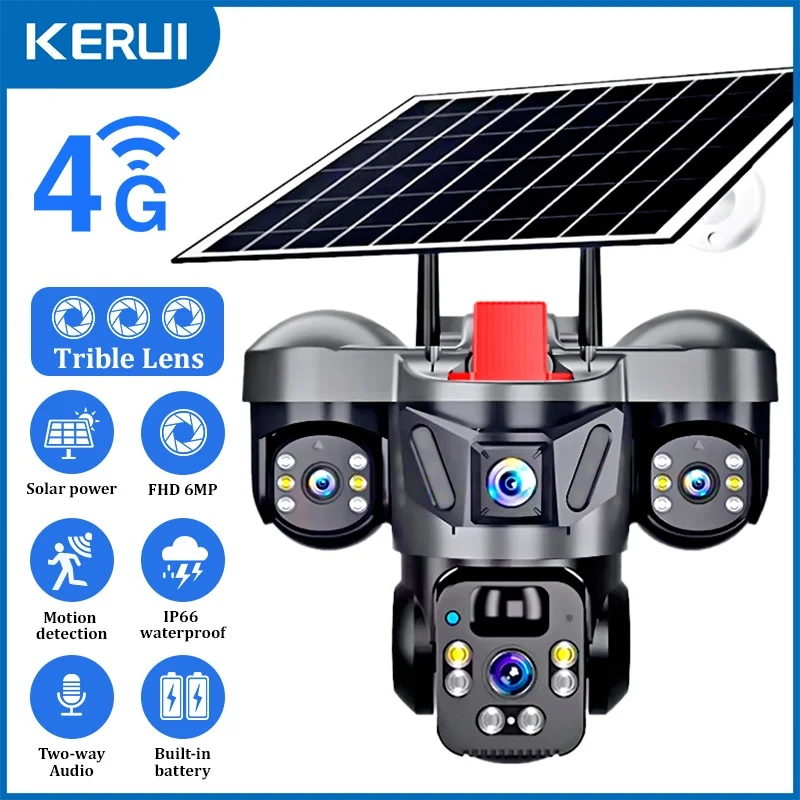 Home Security Camera Installation - KERUI Outdoor PTZ 6MP 4G SIM