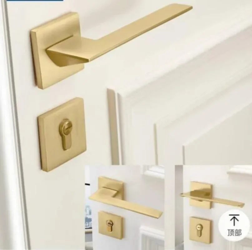 Gold Zinc Alloy Bedroom Door L - Home Security Key review and price