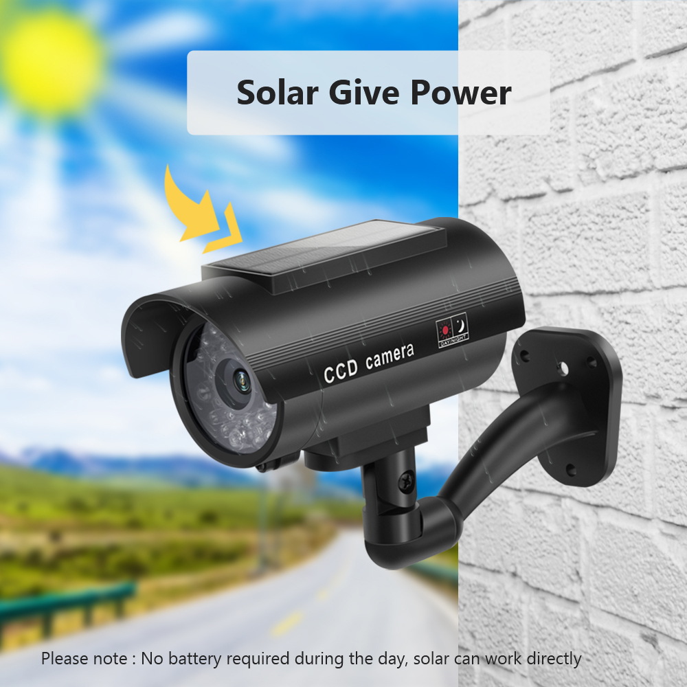 Solar Panel Dummy Surveillance - Solar Security Light review and price