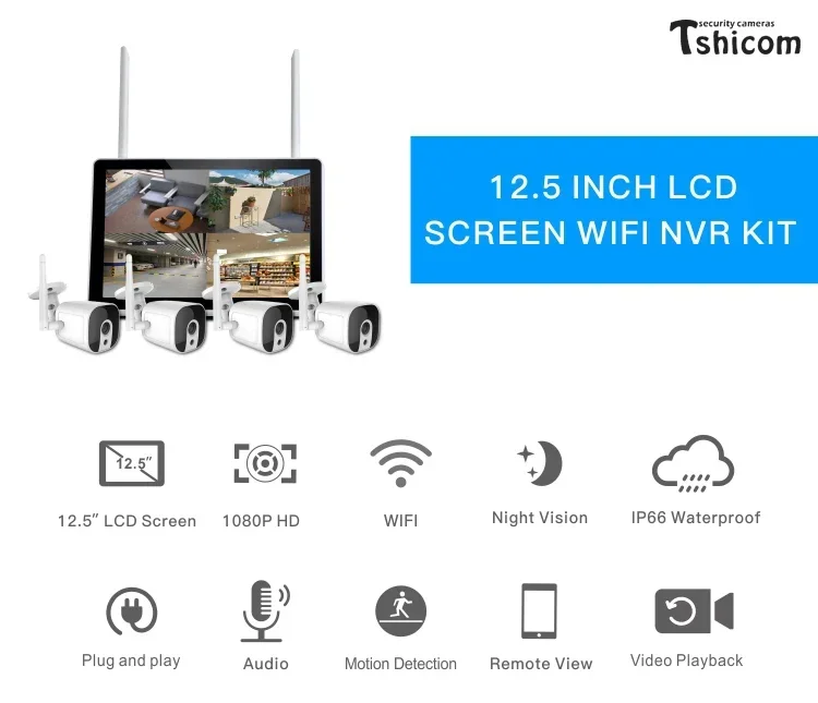 TUYA Smart Wi-Fi 4CH NVR Kit 1 - Home Security Systems With Cameras review and price