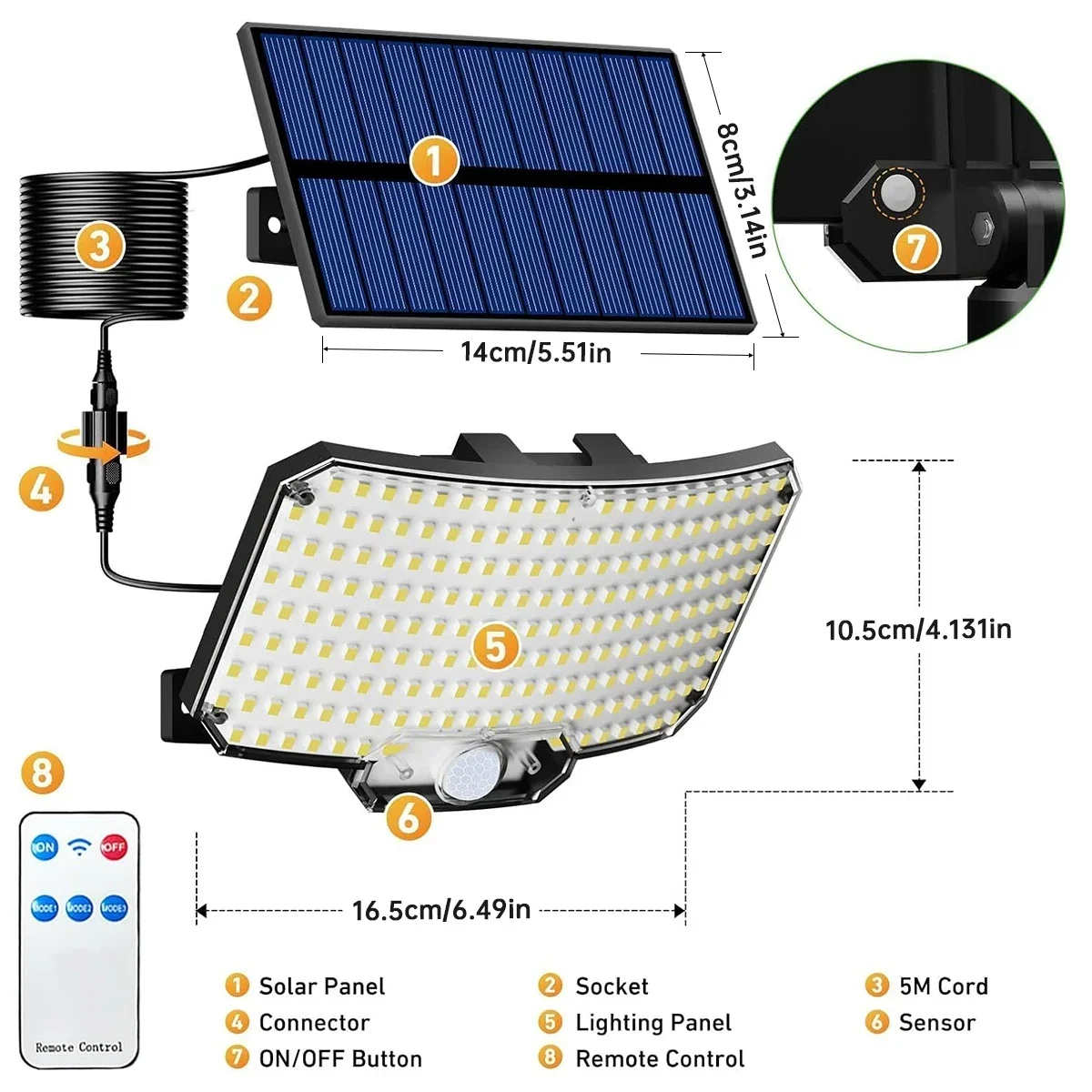 234LED Solar Outdoor Lights Mo - Solar Security Light review and price