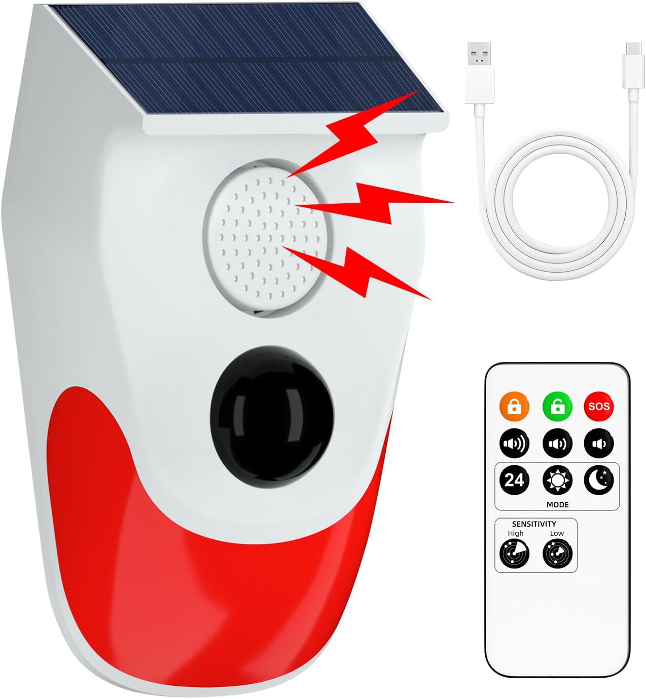 Solar Motion Sensor Outdoor Al - Solar Security Light review and price