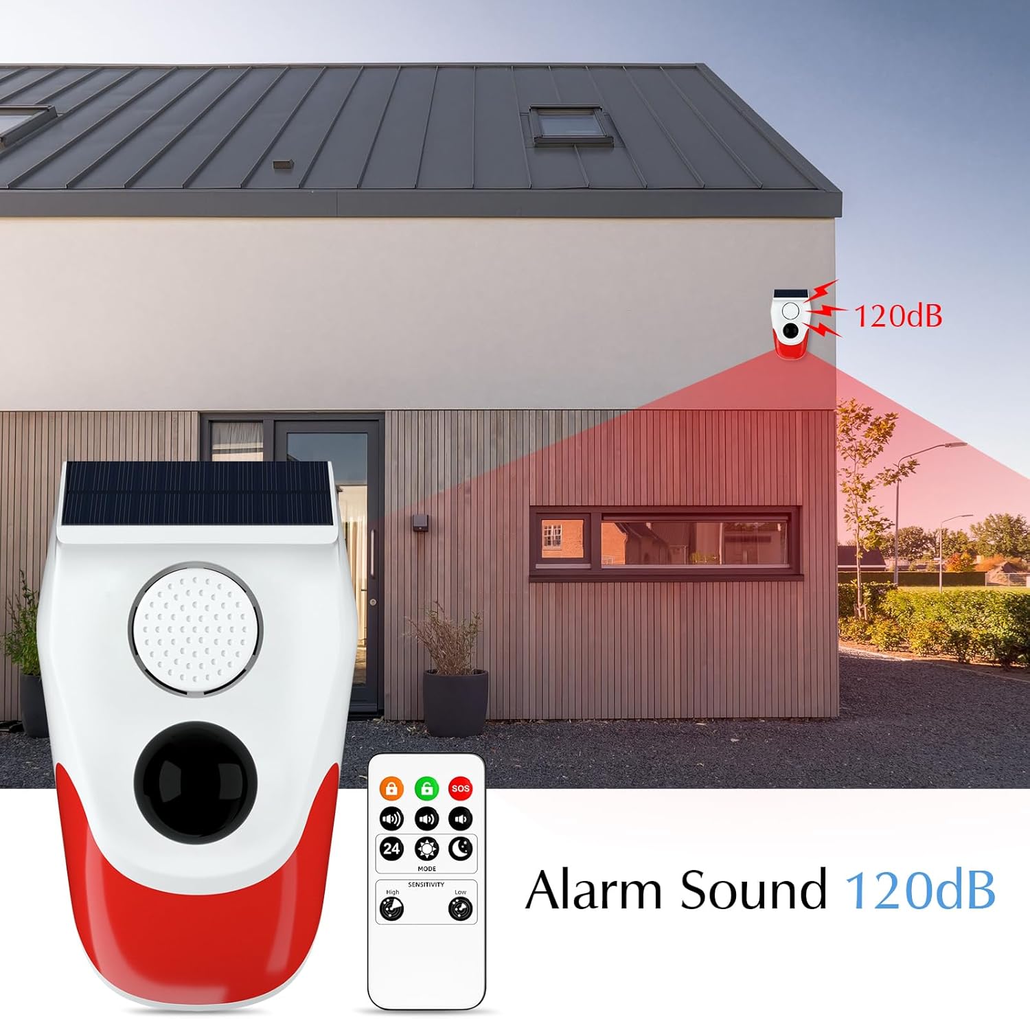 Solar Motion Sensor Outdoor Al - Solar Security Light review and price
