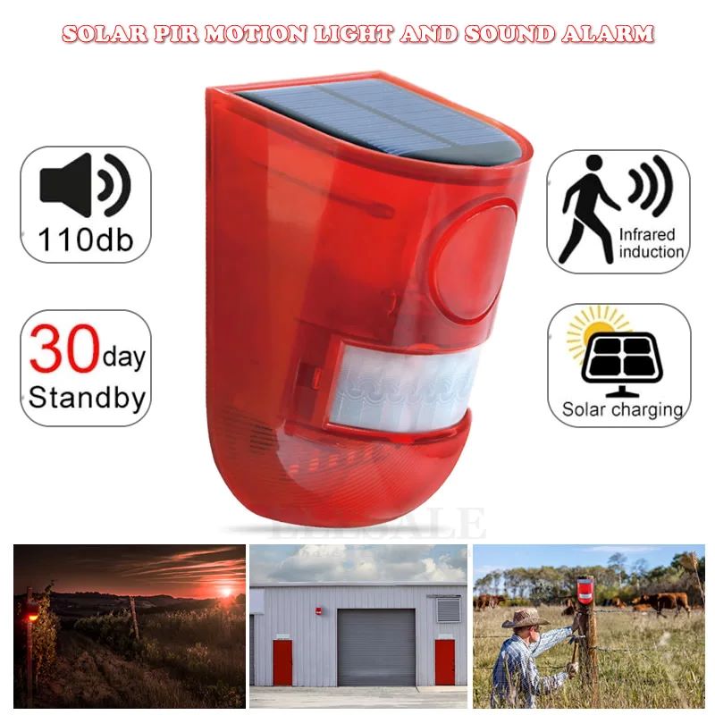 Waterproof Solar Powered Alarm - Solar Security Light review and price