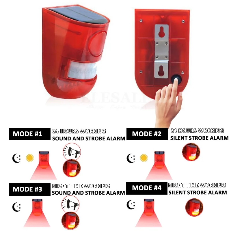 Waterproof Solar Powered Alarm - Solar Security Light review and price