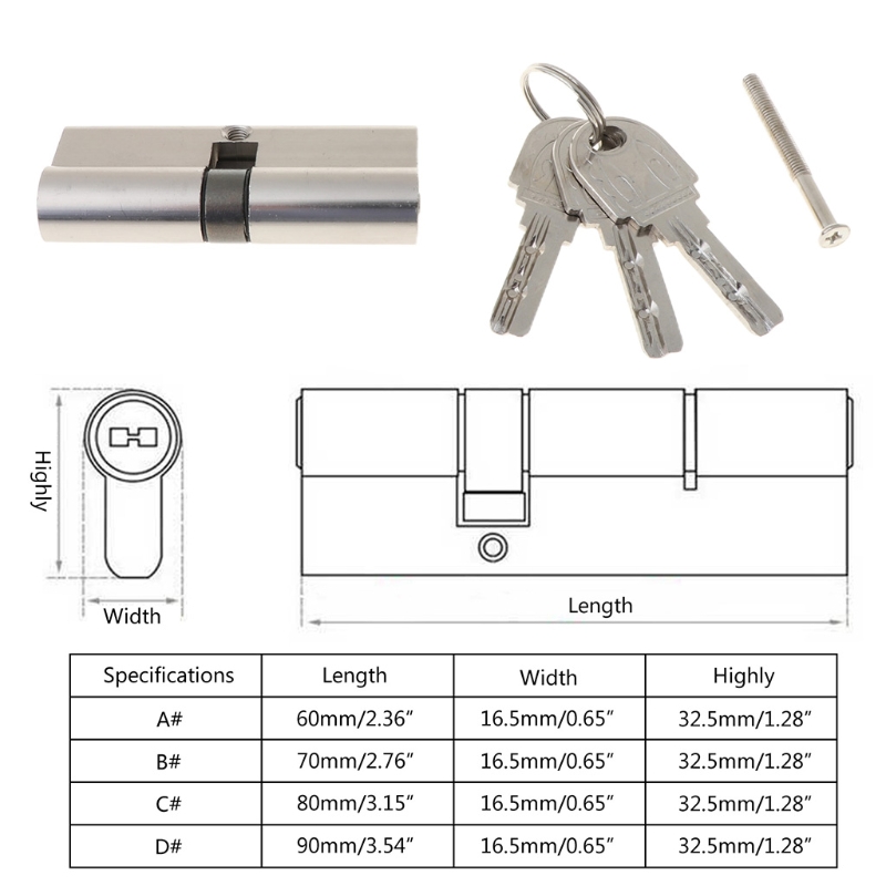 Keyed Entry Door Lock Cylinder - Home Security Key review and price