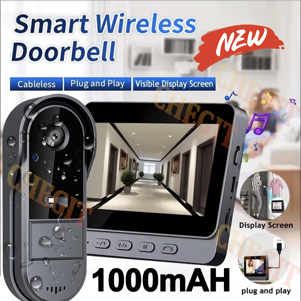 Wireless Wifi Doorbell Camera  - Home Security Camera Installation review and price