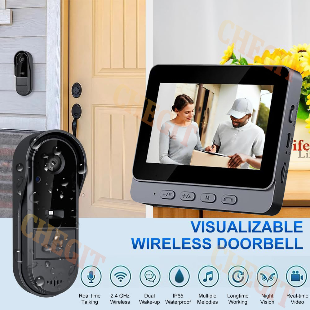 Wireless Wifi Doorbell Camera  - Home Security Camera Installation review and price