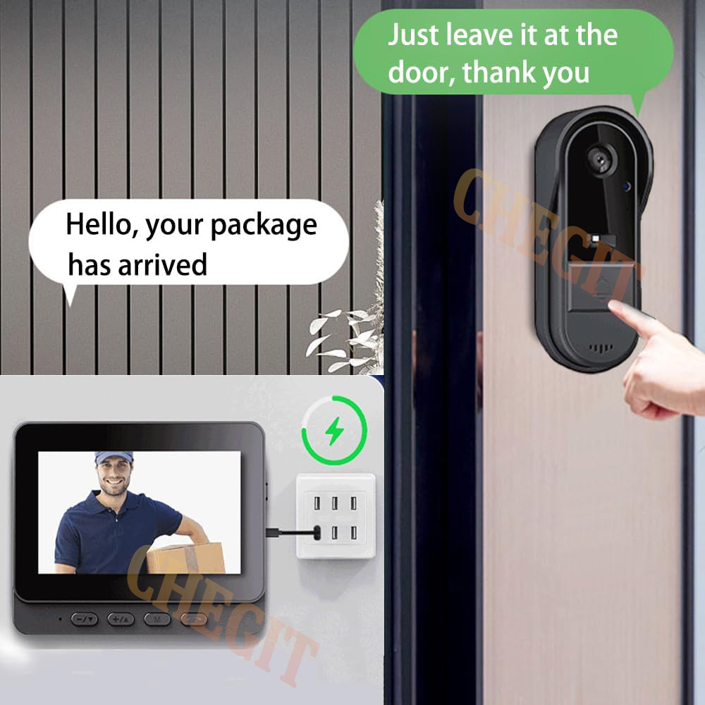 Wireless Wifi Doorbell Camera  - Home Security Camera Installation review and price