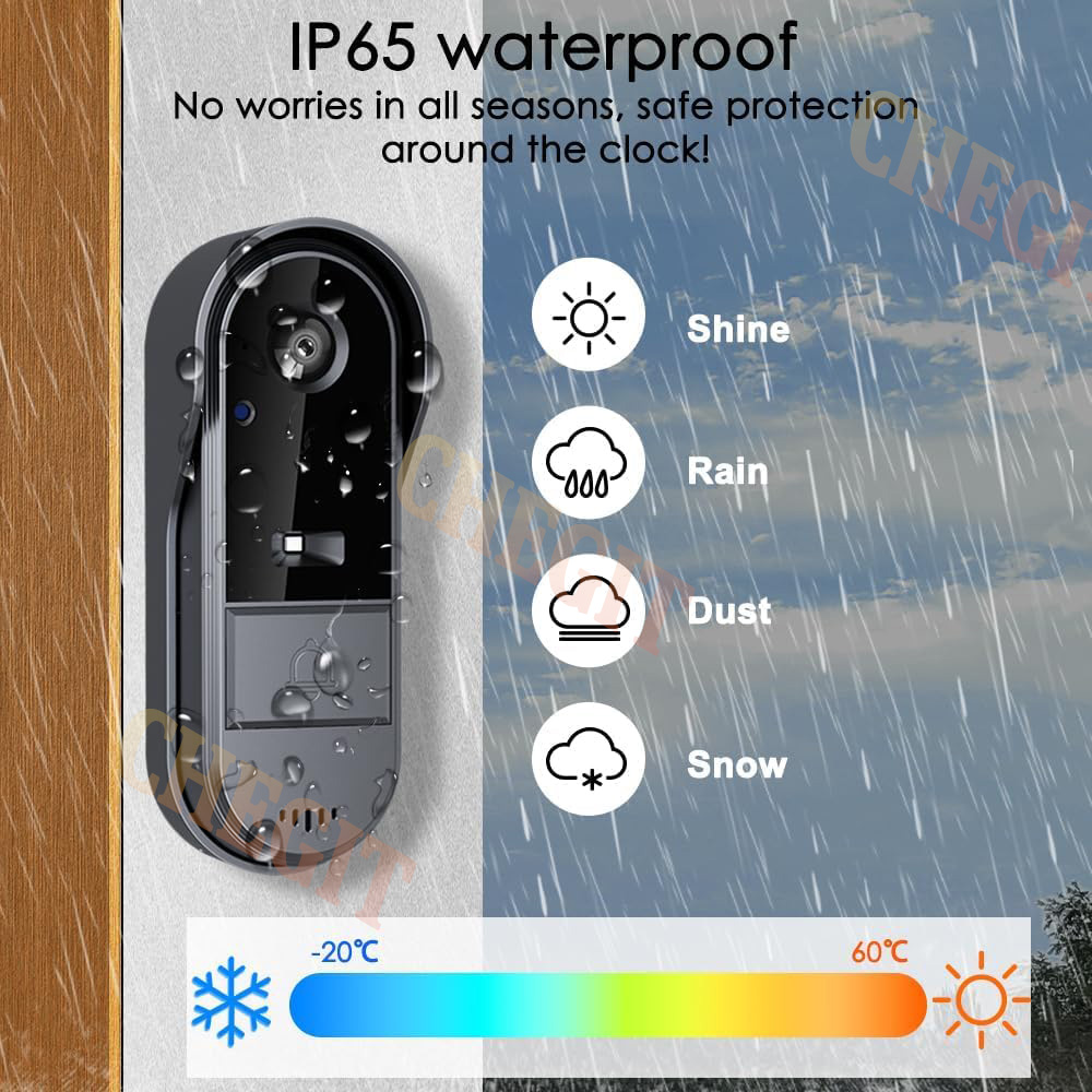Wireless Wifi Doorbell Camera  - Home Security Camera Installation review and price
