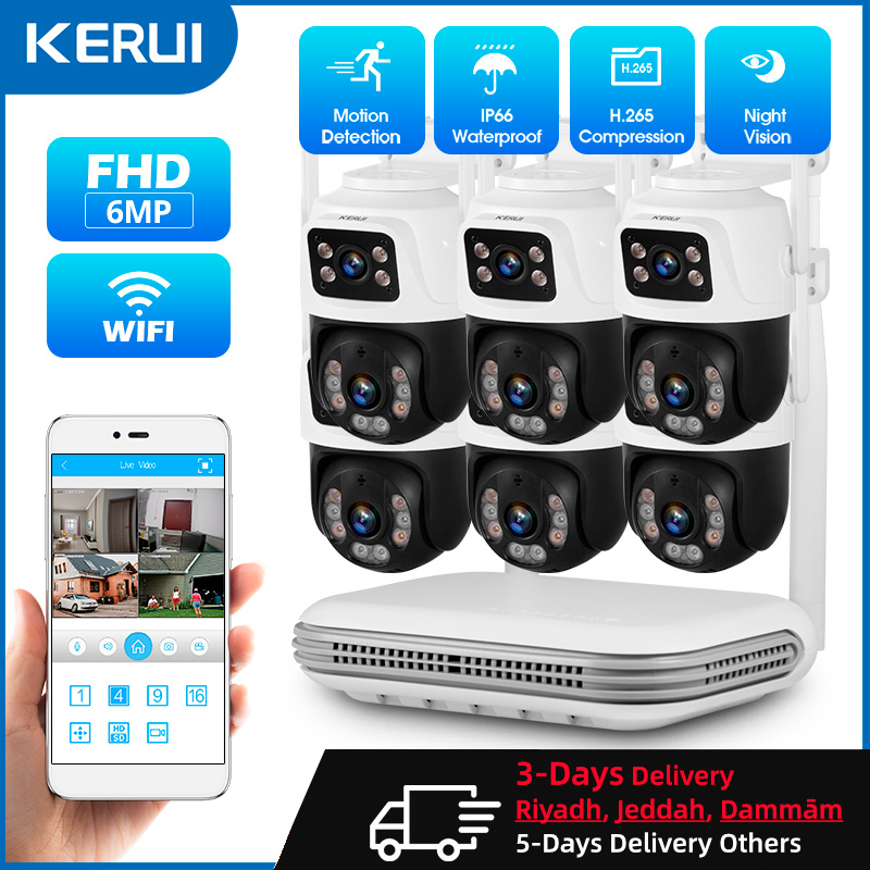 KERUI Waterproof 6MP HD Wirele - Home Security Systems With Cameras review and price
