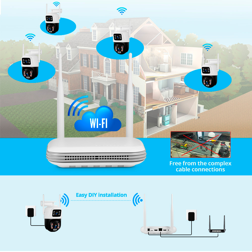 KERUI Waterproof 6MP HD Wirele - Home Security Systems With Cameras review and price