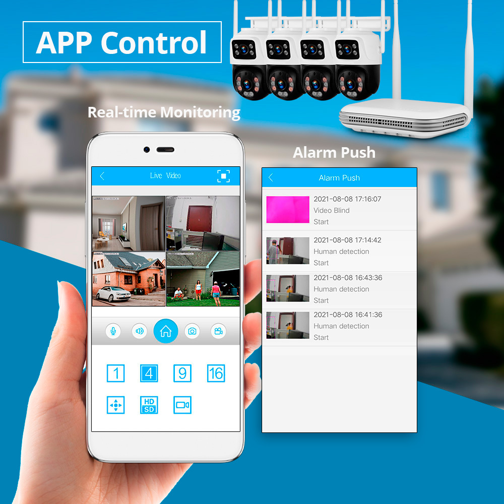 KERUI Waterproof 6MP HD Wirele - Home Security Systems With Cameras review and price