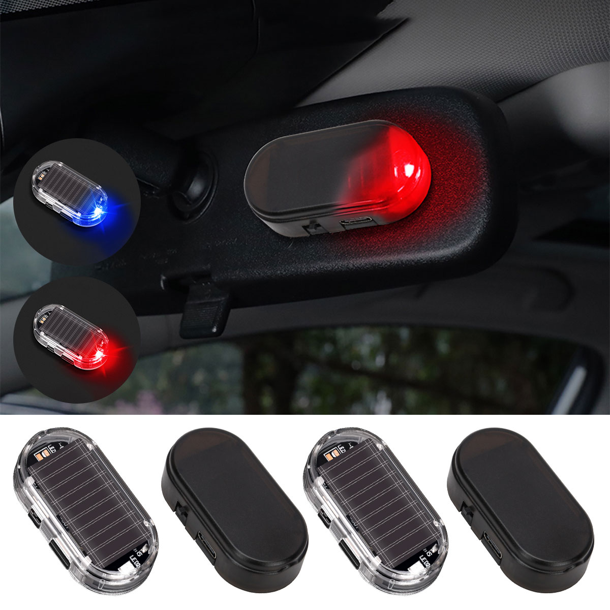 2PCS Solar Powered Car Fake Se - Solar Security Light review and price