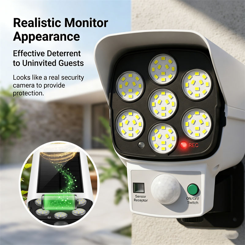 Solar Powered Dummy Security C - Home Security Flood Lights review and price