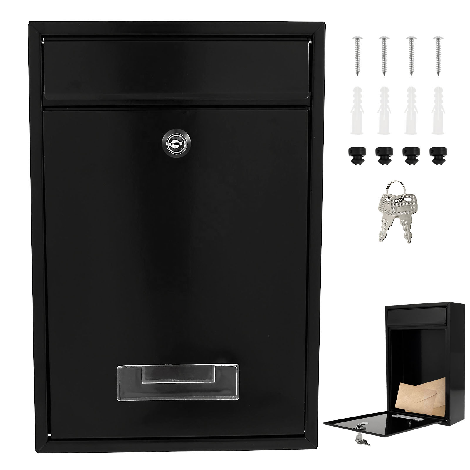 Metal Wall Mount Mailbox Outdo - Home Security Letters review and price