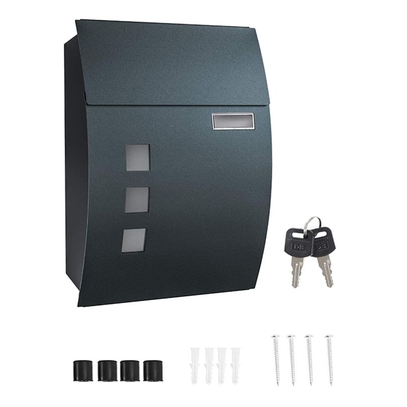AEE4-Wall Mounted Post Box - W - Home Security Letters review and price