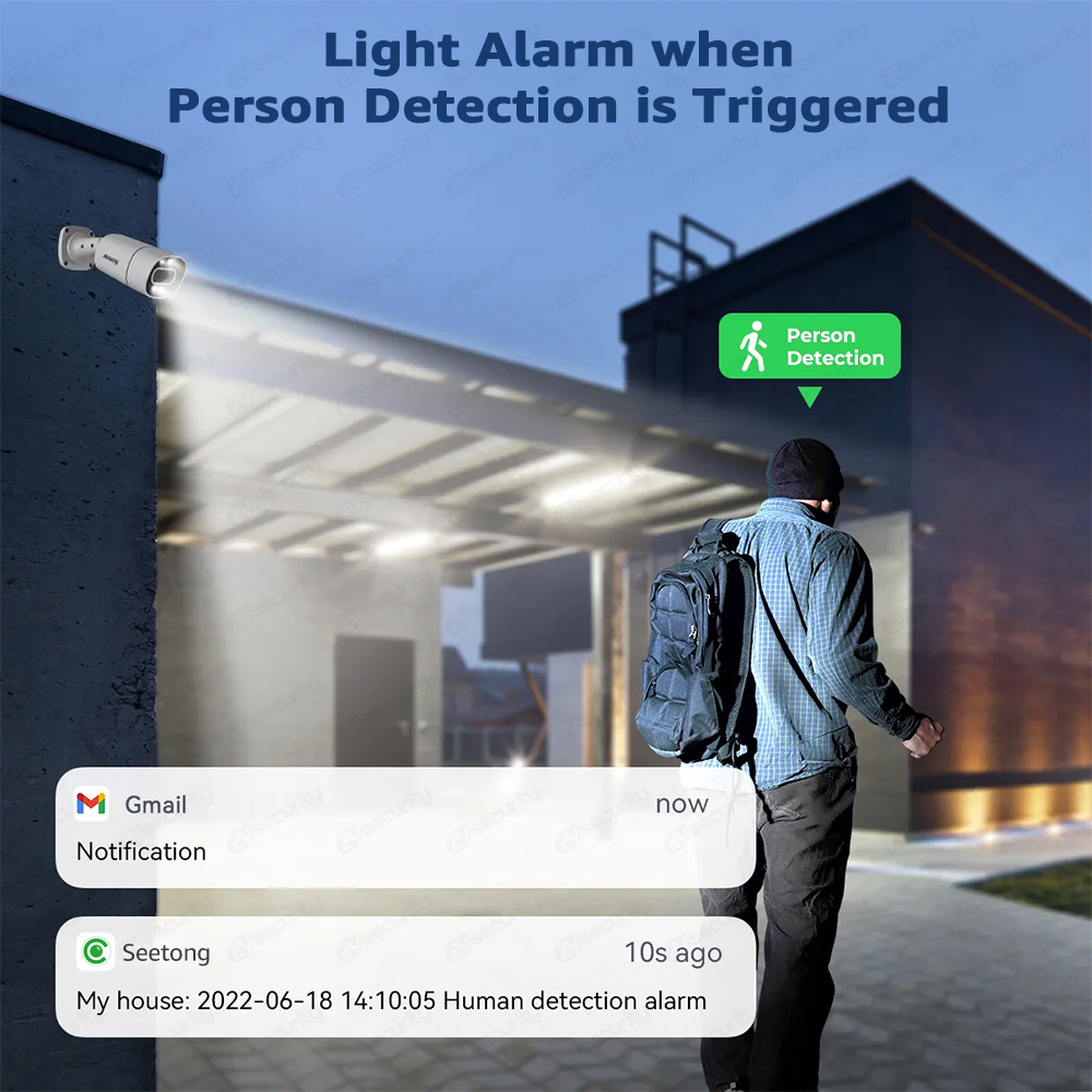 4K PoE Security Camera System  - Home Security Systems With Cameras review and price