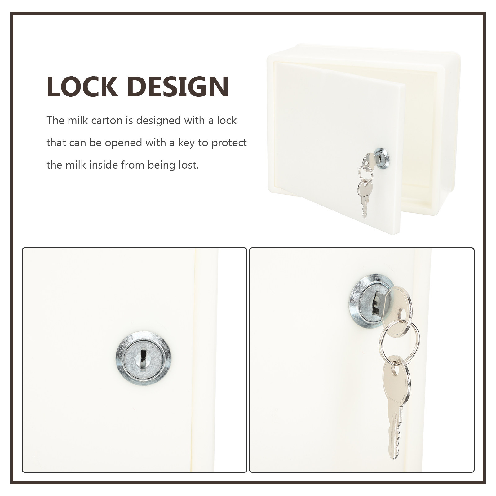 Wall Mounted Plastic Milk Box  - Home Security Letters review and price