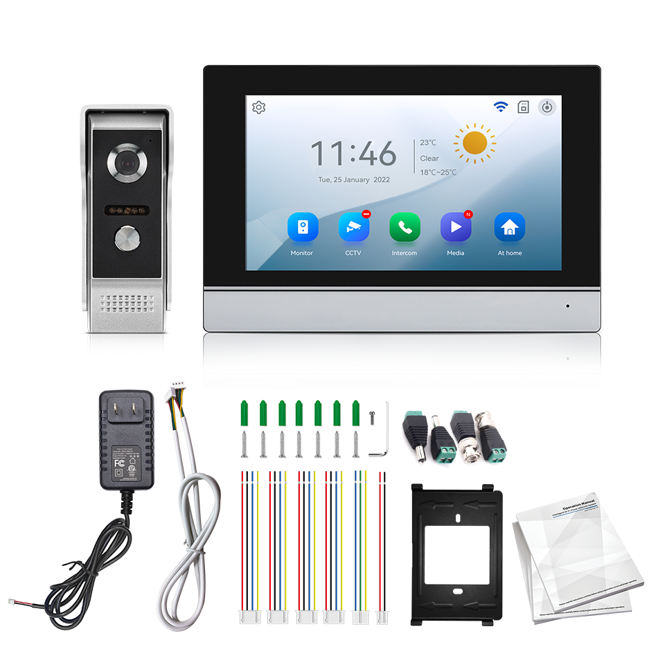 7Inch IPS Screen 2MP  Tuya Rem - Home Security Camera Installation review and price