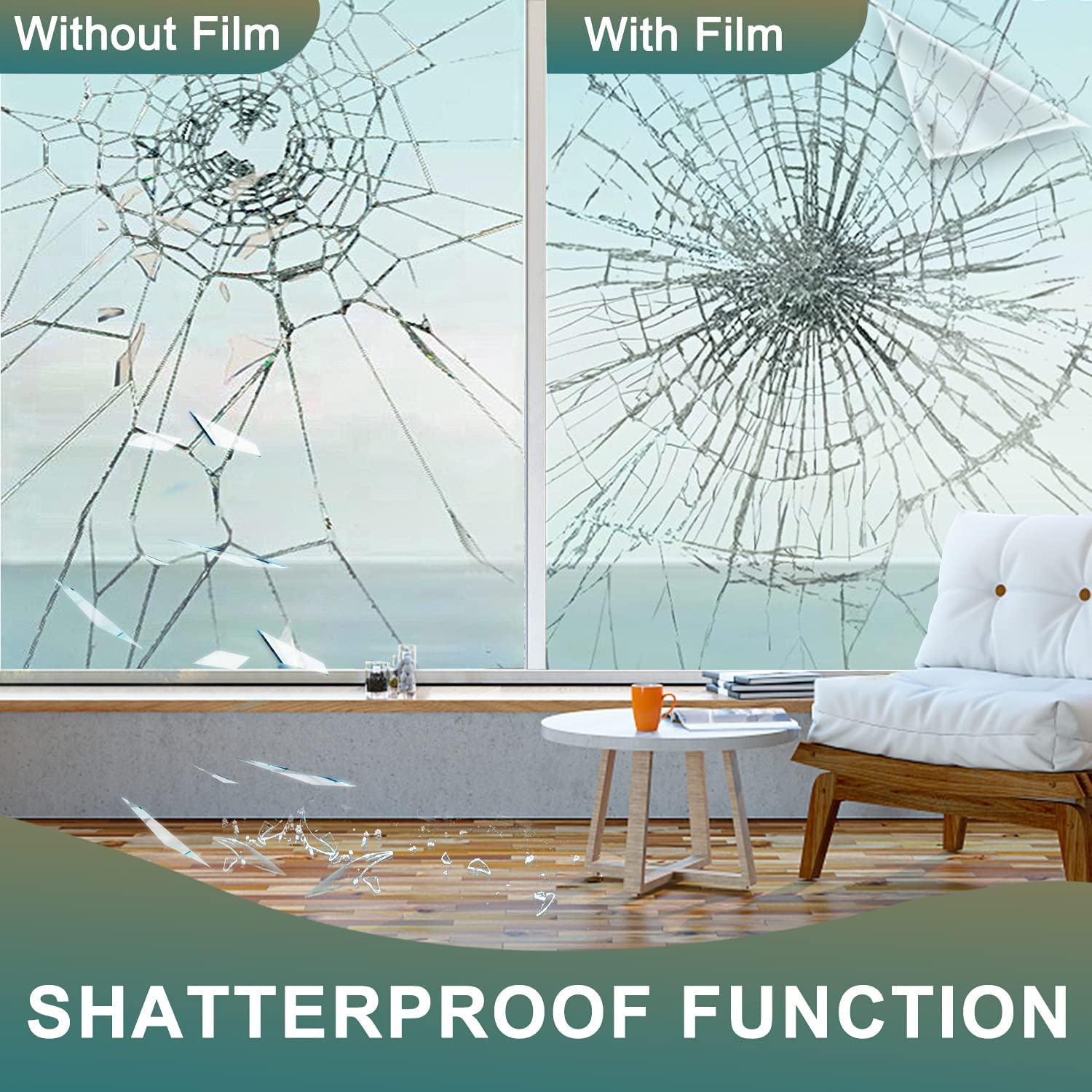 2/3/5m Clear Security and Safe - Home Security Film For Windows review and price