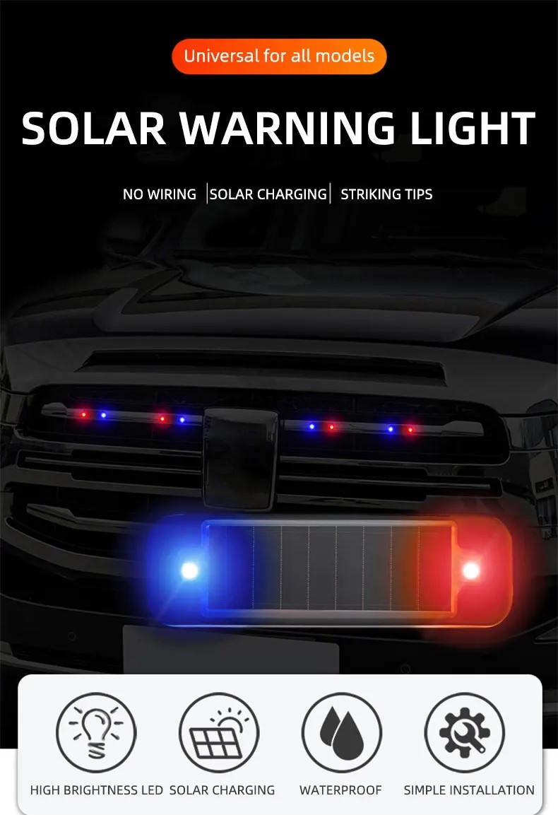 Mini LED Solar Power Car Warni - Solar Security Light review and price