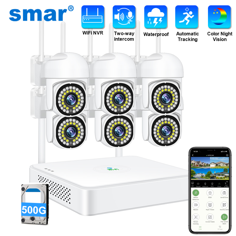 Smar 3MP Wireless CCTV Securit - Home Security Camera Installation review and price