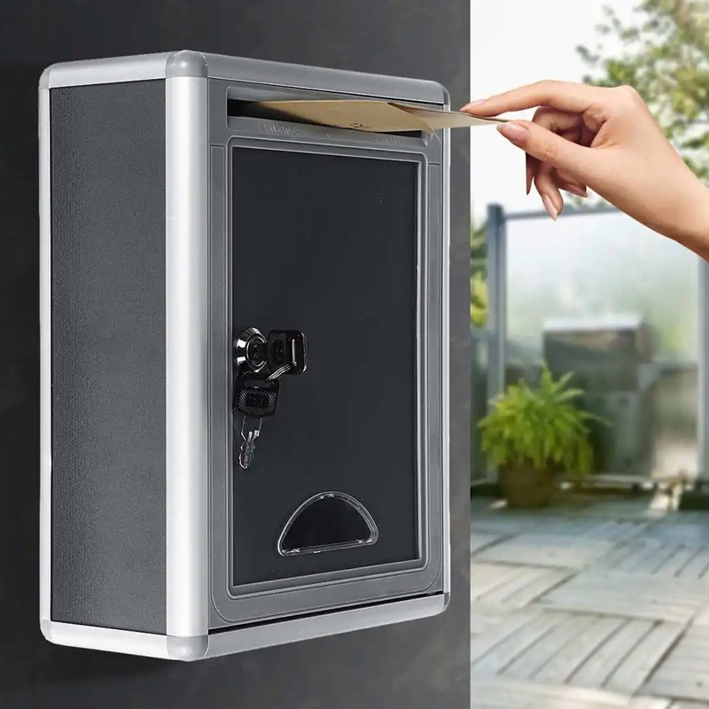 Aluminum Alloy Post Box Wall M - Home Security Letters review and price